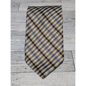 Calabrum London Plaid Silk Tie Men's Neckwear Accessory Necktie 58" X 3"